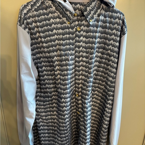 Jolly Gear triple crown button down sun hoodie M/L $95 - Picture 2 of 12